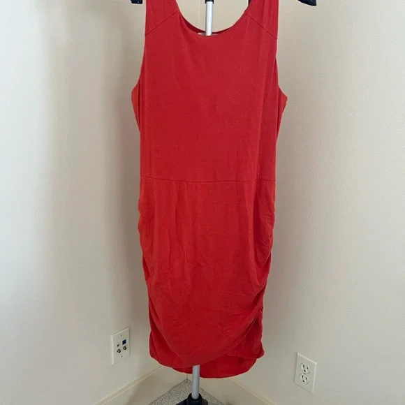 Athleta Vibrant Red Dress- Size L - Picture 3 of 5
